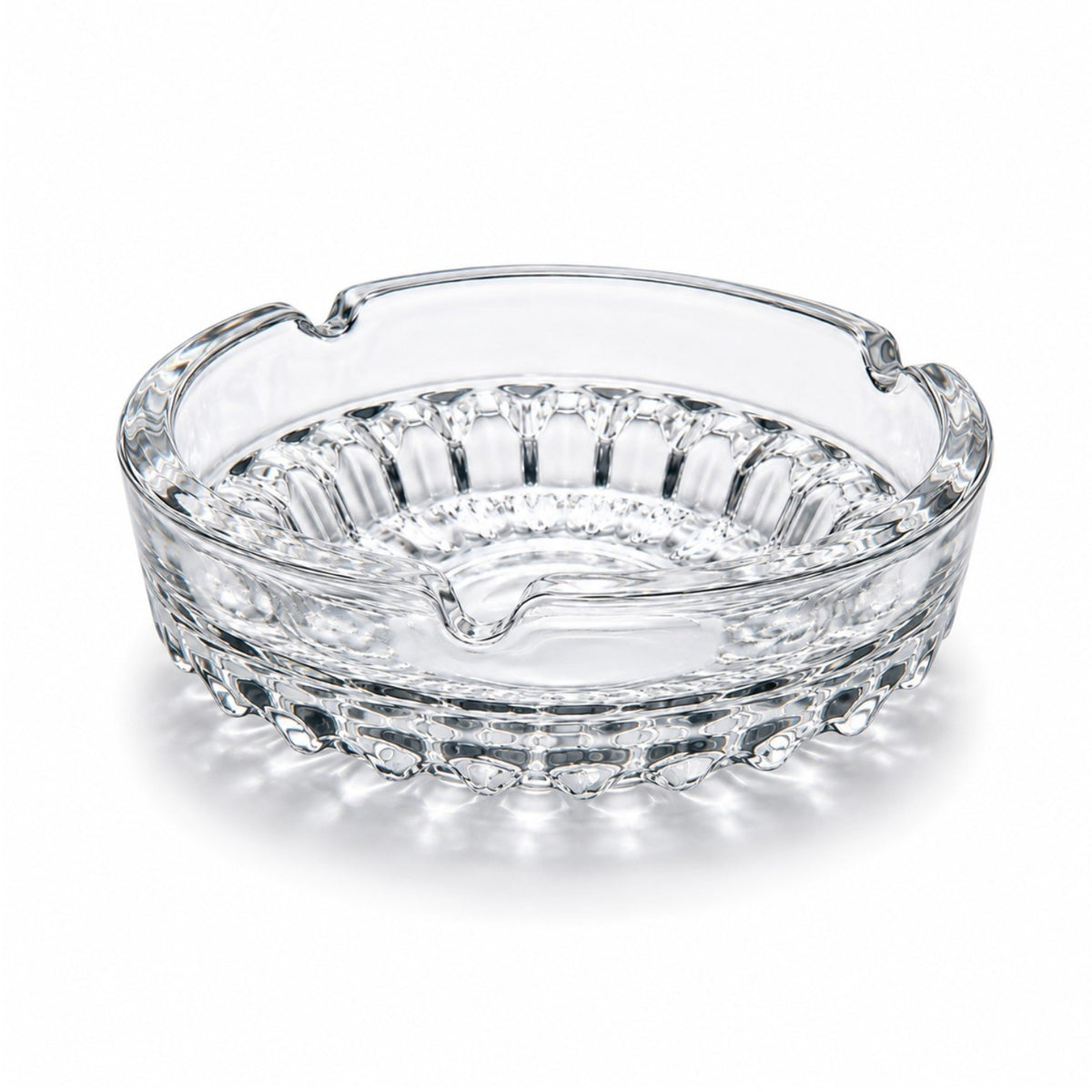 Scrumieră din Sticlă 6/set, Model Cristal 10.5x3.5cm Transparent