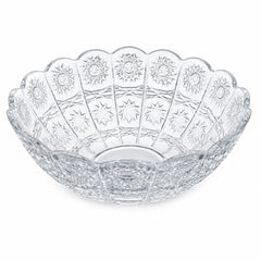 Bol din Sticlă 6/set, 12.5x5cm, Model Cristal Floral