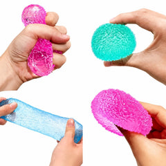 Minge Antistres Squishy 6.5cm, Cube Squeeze Ball, din Gel Elastic, Stretch &amp; Squeeze, Diferite Culori&nbsp;