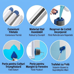 Trafalet cu Rezervor pentru Vopsit, 5 Piese, Braț Extensibil și Accesorii Incluse