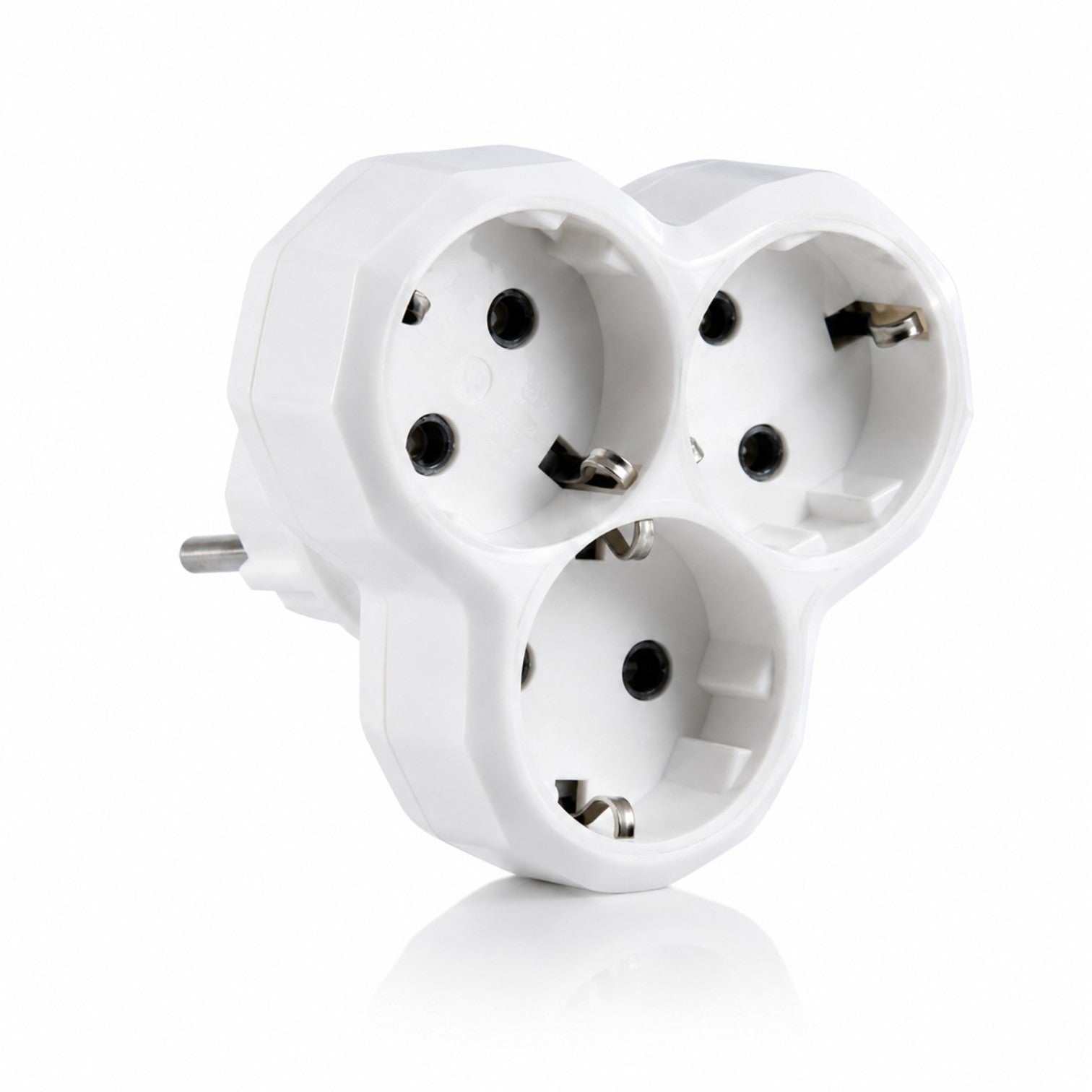 Adaptor Triplu 16A, 3 Prize cu Împământare, 3680W, 250V