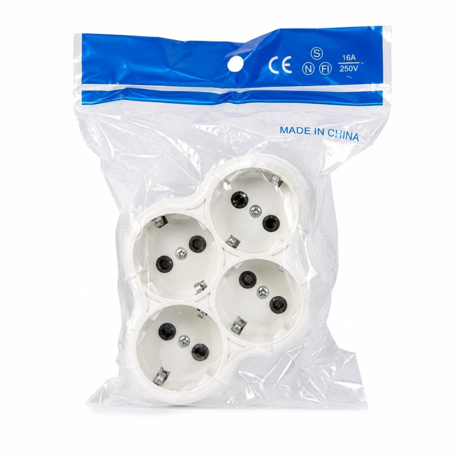 Adaptor Multiplu 4 Prize 16A, 250V, 3680W, cu Împământare