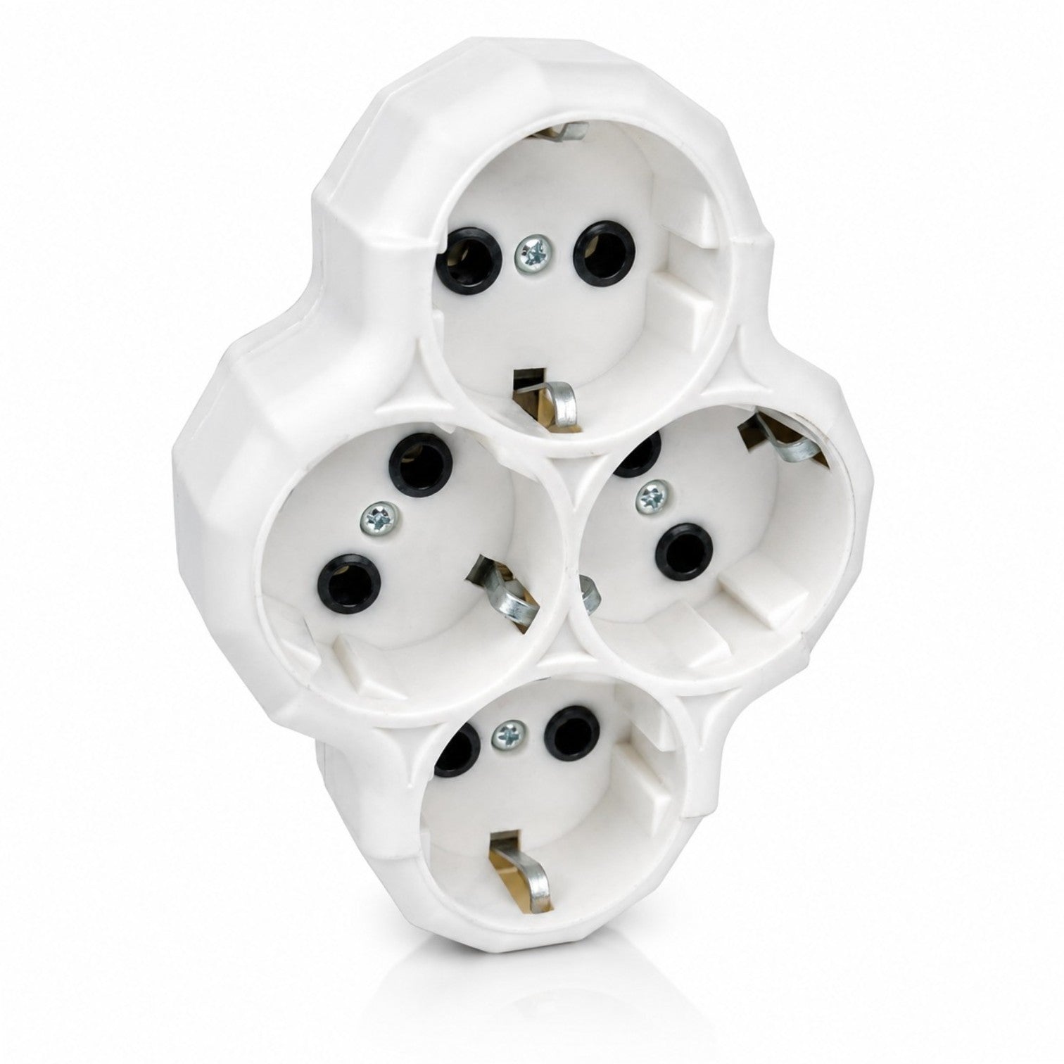 Adaptor Multiplu 4 Prize 16A, 250V, 3680W, cu Împământare