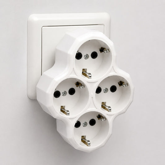 Adaptor Multiplu 4 Prize 16A, 250V, 3680W, cu Împământare