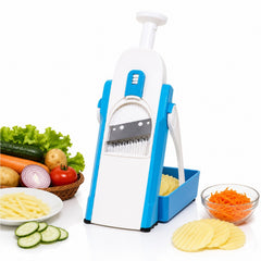 Răzătoare Manuală Multifuncțională cu Presare, 35x24x11.5cm, cu Tavă de Colectare și Tamburi Interschimbabili pentru Feliere și Răzuire&nbsp;