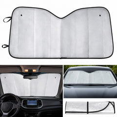 Parasolar Auto Pliabil Reflectorizant pentru Parbriz 130×60cm, cu 2 Ventuze Incluse&nbsp;
