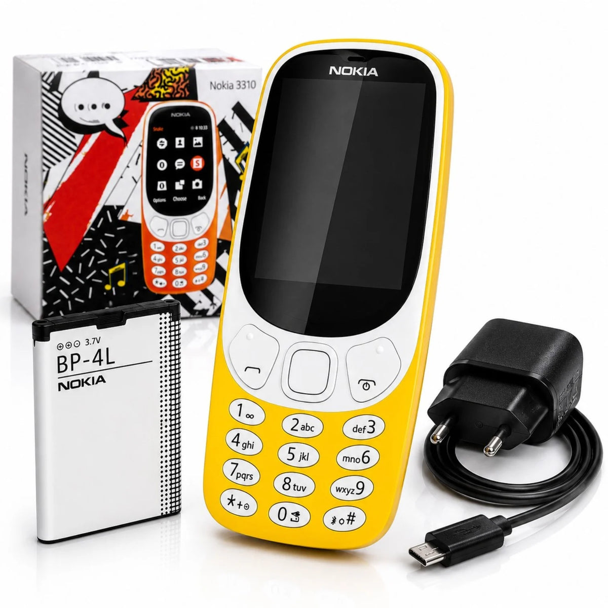 Telefon Mobil Nokia 3310, Dual SIM, Ecran Color 2.4, Cameră Foto, Diferite Culori&nbsp;