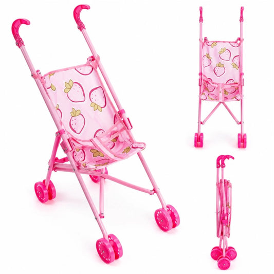 Carucior Pliabil pentru Păpuși 54×38×24cm, din Plastic