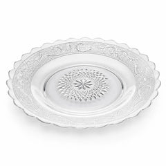 Farfurie din Sticlă 6/set, Model Cristal 21.5cm, Transparent