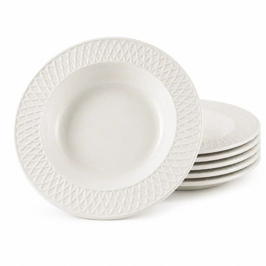 Farfurie Adanca 6/set, din Arcopal 21x2.5cm, cu Model