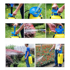 Pompa de Stropit 5L din Plastic, cu Curea pentru Umar si Duza Reglabila, Diferite Culori
