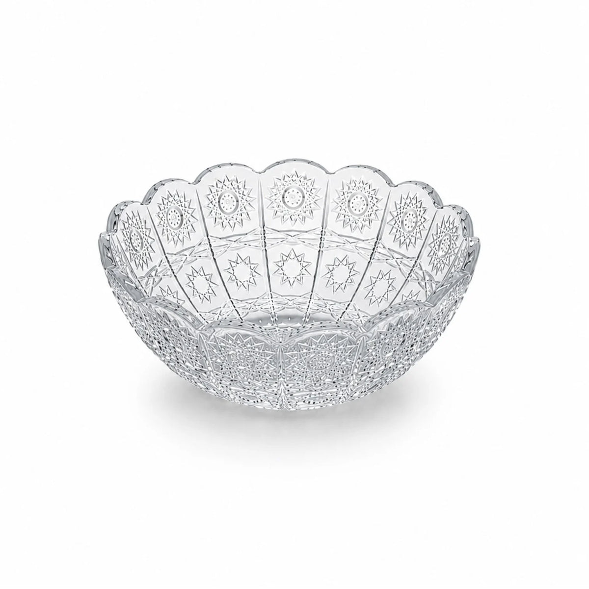 Bol din Sticlă 6/set, Model Cristal 12.5x5.5cm Transparent