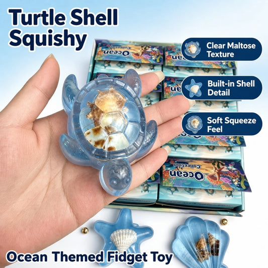 Jucarii Antistres Squishy Ocean, Animale Marine 7×4cm, Soft Squeeze, Diferite Modele