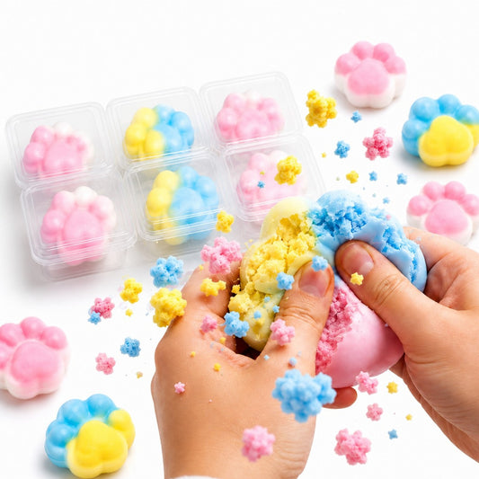 Lăbuță Antistres Crunch &amp; Crack 7cm, Squishy Cracking Paw, Diferite Culori&nbsp;