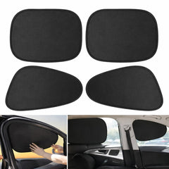 Parasolar Auto 50cm pentru Geam Lateral, 4 buc, Folie Electrostatică Opacă, Protecție UV
