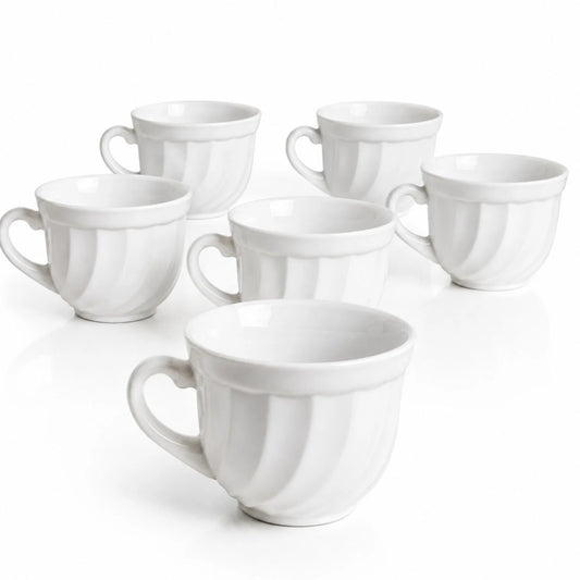 Cană din Arcopal 6/set, 6x8.5cm, Model Spiralat