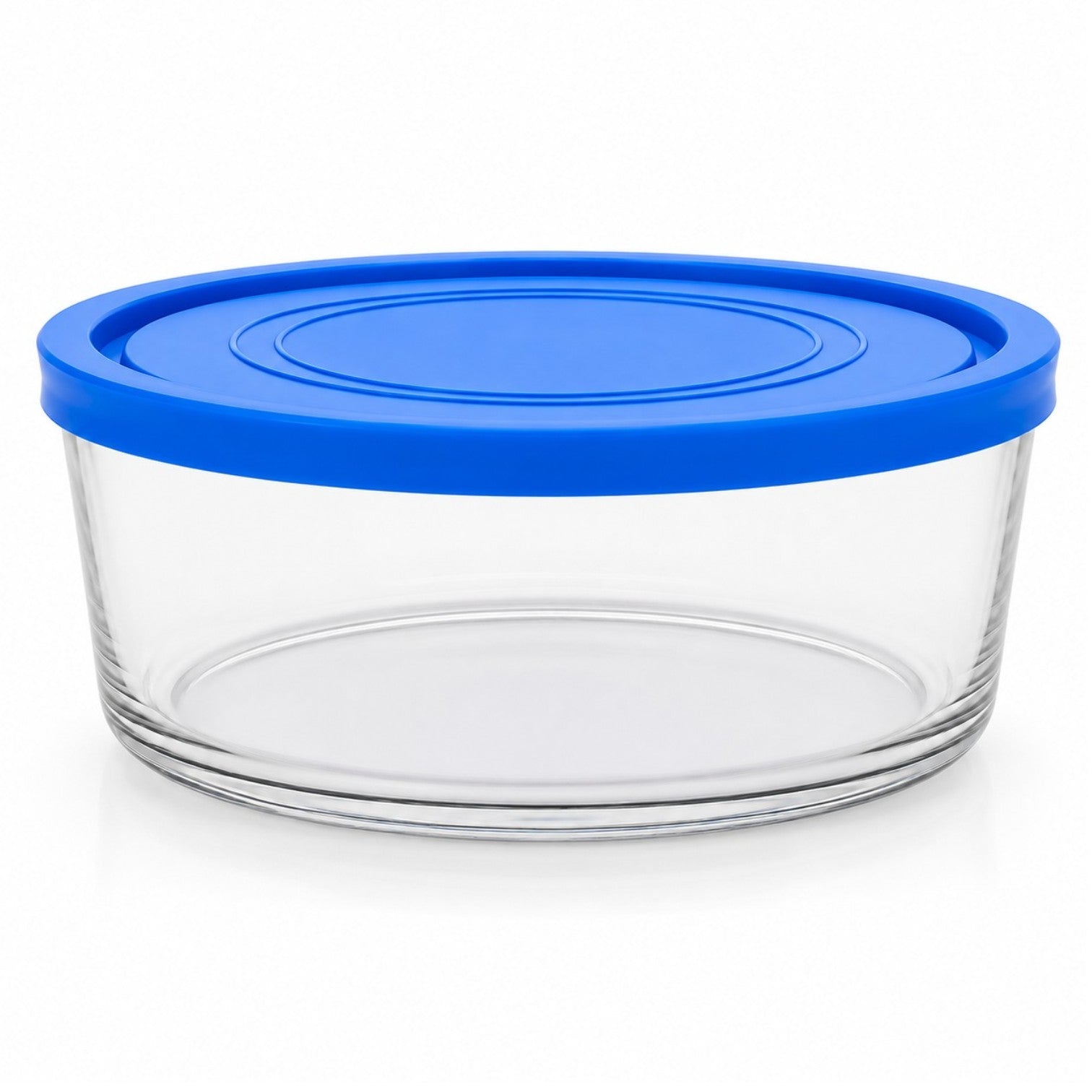 Caserola din Sticlă 6/set, cu Capac 9.5x18.5cm, 1450ml, Transparentă