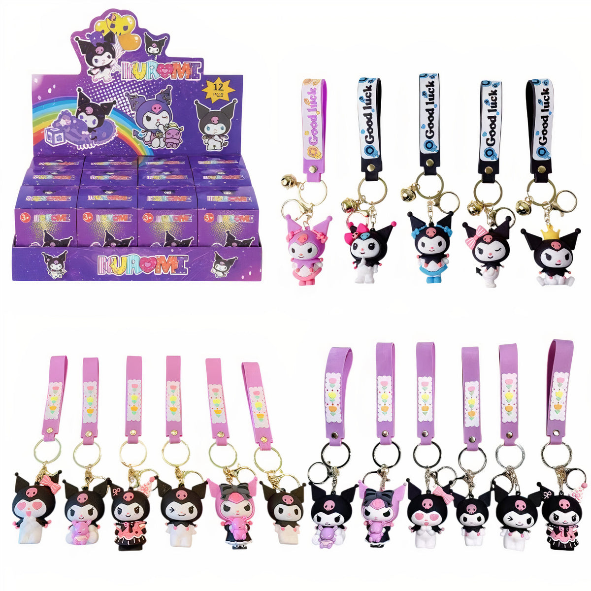 Breloc Kuromi 12/set Random BlindBox, 6cm Diferite Modele Engros