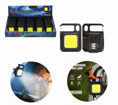 Lanterna Portabila LED 36/set Tip Breloc, 6x4cm Multifunctionala pe Baterii Engros