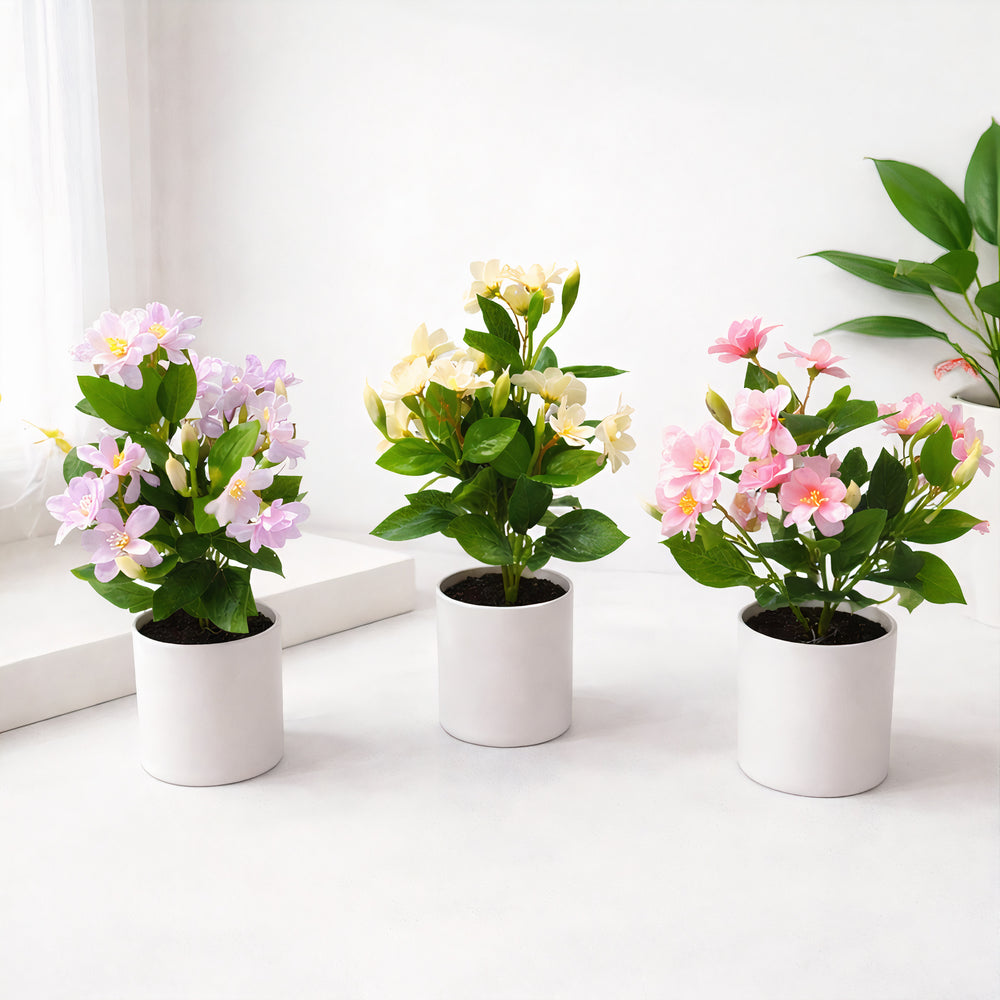 Flori Artificiale în Ghiveci 31cm, din Plastic Diferite Culori Engros