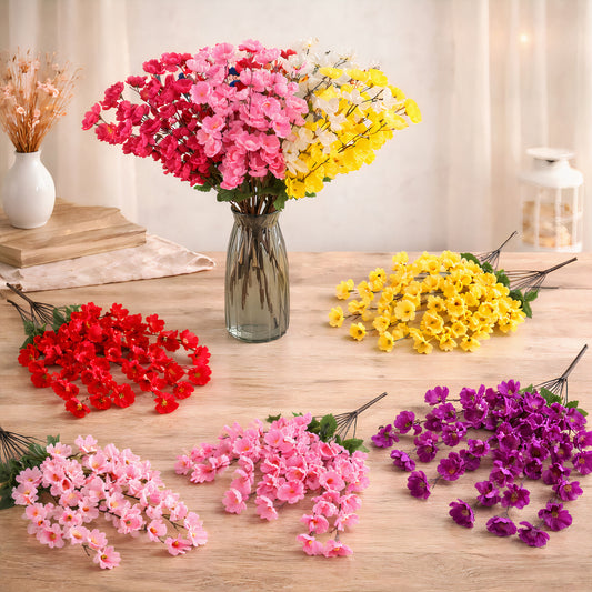 Flori Artificiale 2/set Tip Floare de Cireș 60cm, Diferite Culori Engros