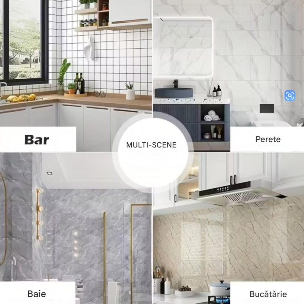 Autocolant Decorativ 60x30cm pentru Perete, PVC Autoadeziv Diferite Modele Engros