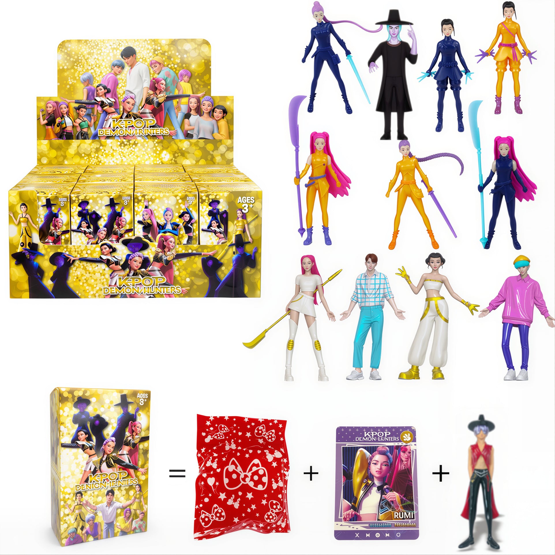 Figurine KPOP Demon Hunters 12/set Blind Box 10cm, Diferite Modele Engros