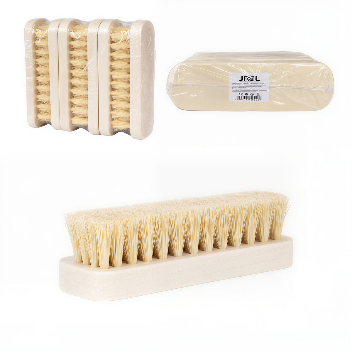 Perie de Curățare 6/set, din Lemn 16.5x4cm, cu Peri din Plastic Engros