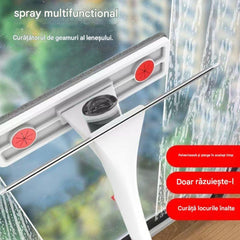 Ștergător pentru Geamuri 125×26cm cu Pulverizator, Racletă din Silicon și Lavetă din Microfibră Engros