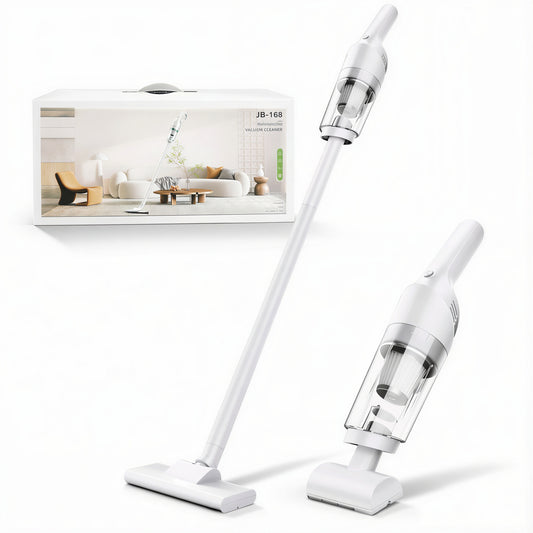 Aspirator Vertical și Portabil 2 în 1 JB-168, Fără Fir cu Accesorii Incluse și Filtru HEPA Încărcare USB Engros
