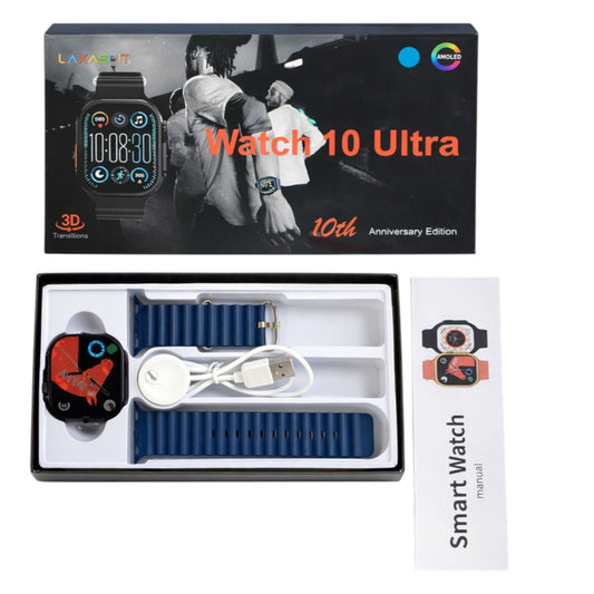 Smartwatch Watch 10 Ultra cu Interfață 3D Display 4.5×3.5cm, Încărcare Wireless Curele din Silicon Interschimbabile Reglabile Diferite Culori Engros