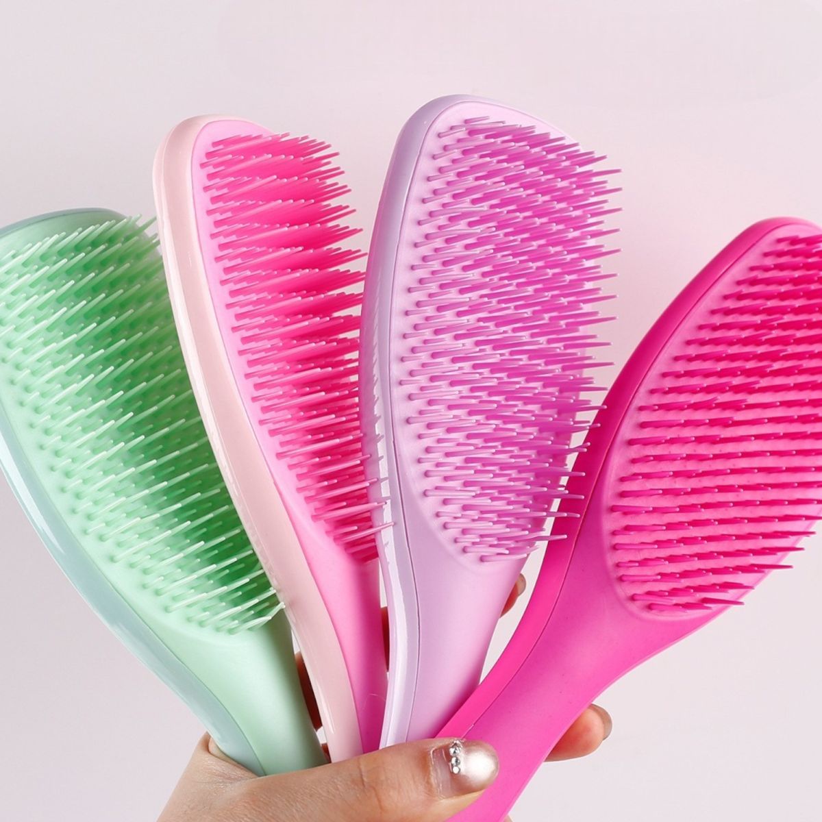 Perie de Păr 20cm din Plastic, Peri Flexibili Antirupere, Diferite Culori