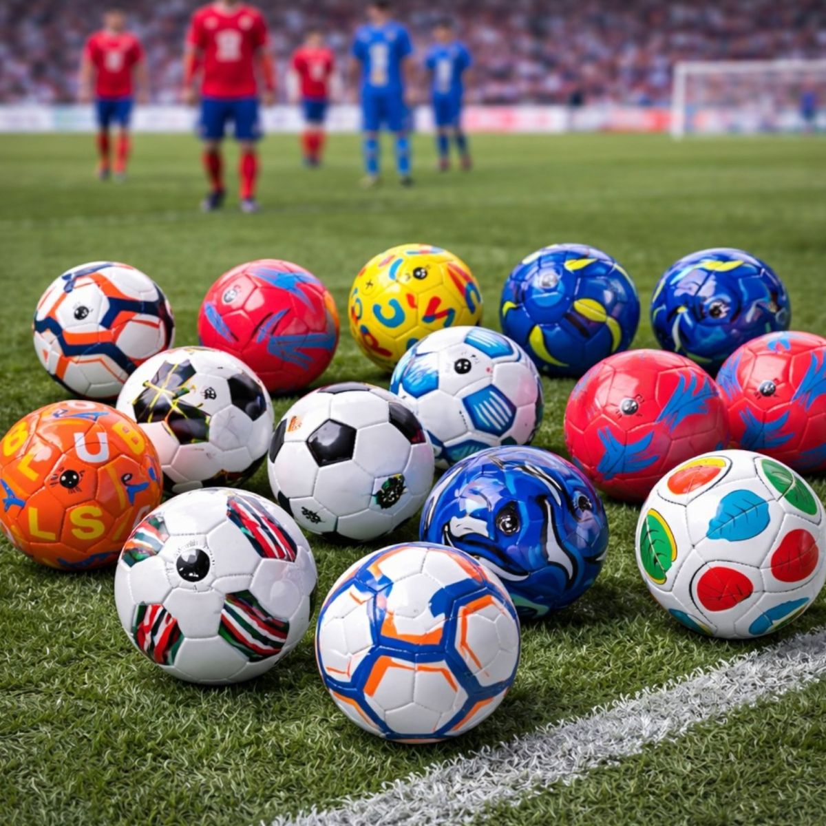 Minge de Fotbal Nr 5 Imitatie Piele 280g Diferite Modele