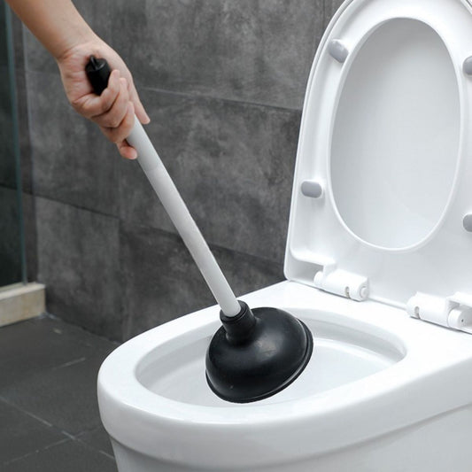 Pompa de Desfundat 45cm, din Cauciuc cu Maner din Metal, pentru Chiuveta si Baie