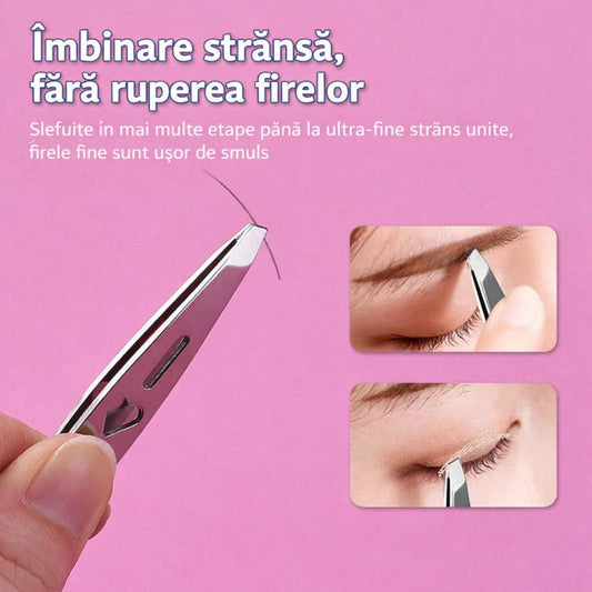 Pensetă 12/set din Oțel Inoxidabil, 9cm cu Model