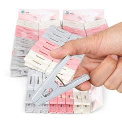 Cârlige de Rufe 16/Set, din Plastic 6cm, Diferite Culori