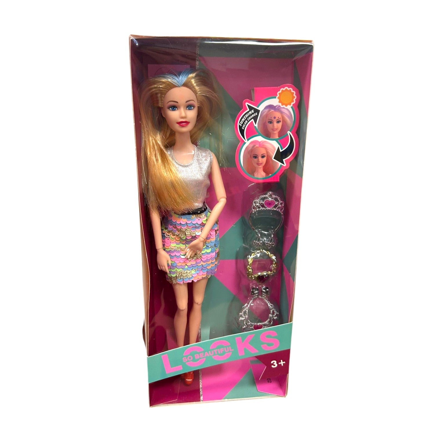 Papusa din Plastic, 30cm, Flexibila, Accesorii Engros