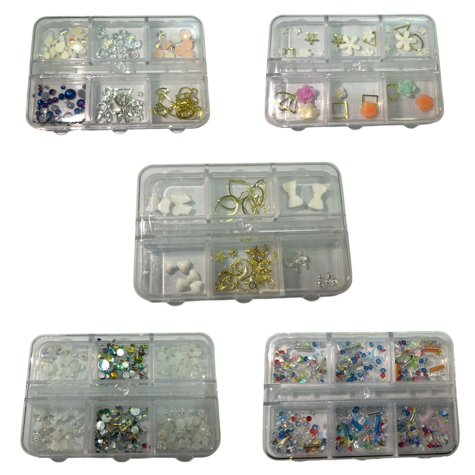 Decoratiuni pentru Unghii, Manichiura si Pedichiura, Diverse Modele, 64/set