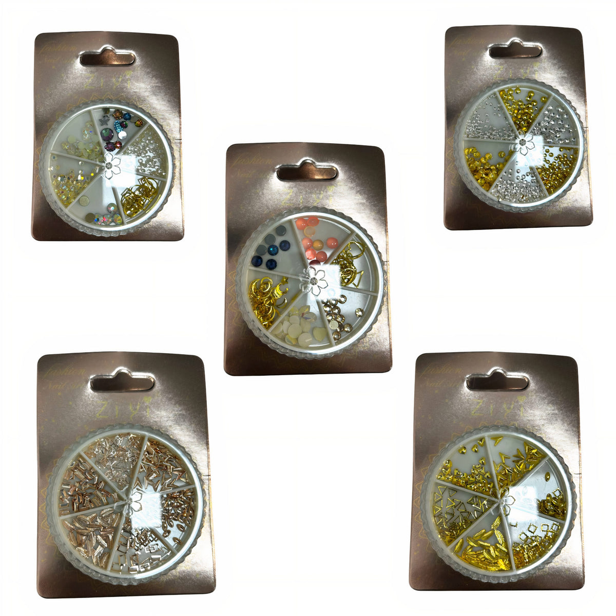 Decoratiuni pentru Unghii Diferite Modele 5/set Engros