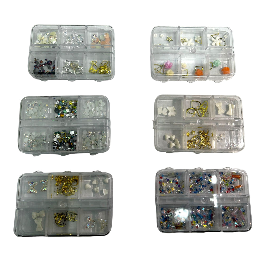 Decoratiuni pentru Unghii, Manichiura si Pedichiura, Diverse Modele, 64/set Engros