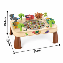 Masuta Interactiva cu Dinozauri, Undita, 35x27x19.5 cm, 21 Piese, Engros