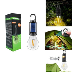 Bec Portabil 19cm Impermeabil, cu Incarcare Solara si USB pentru Camping