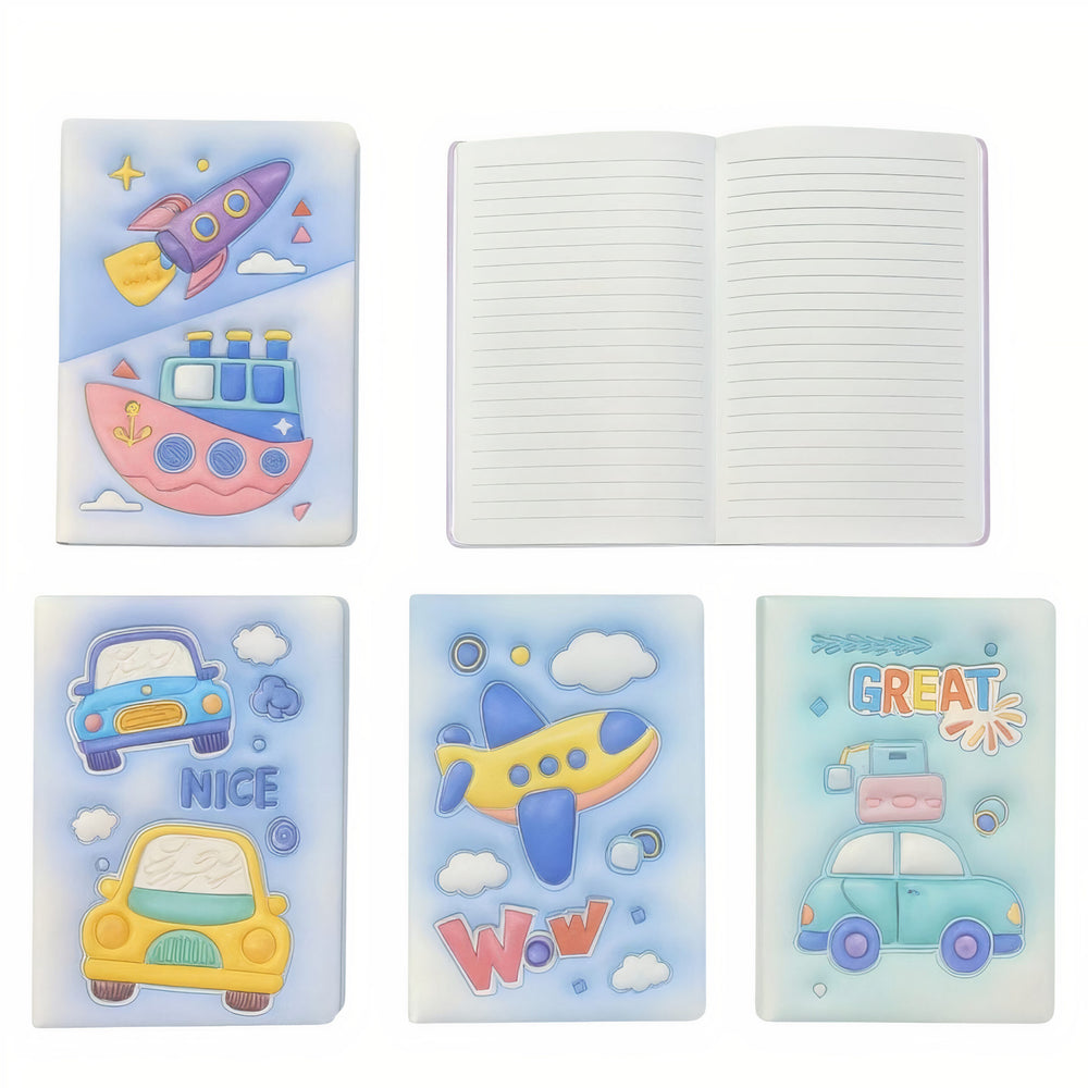 Agenda cu Coperta 5D Vehicule 21x14cm, Dictando Diferite Modele Engros