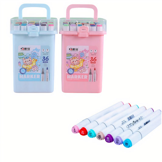 Markere Acrilice 36/set in Gentuta Transparenta 14cm din Plastic, Multicolore Engros