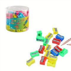 Ascutitoare Simpla 60/set de Plastic cu 1 Orificiu, Diferite Culori Engros