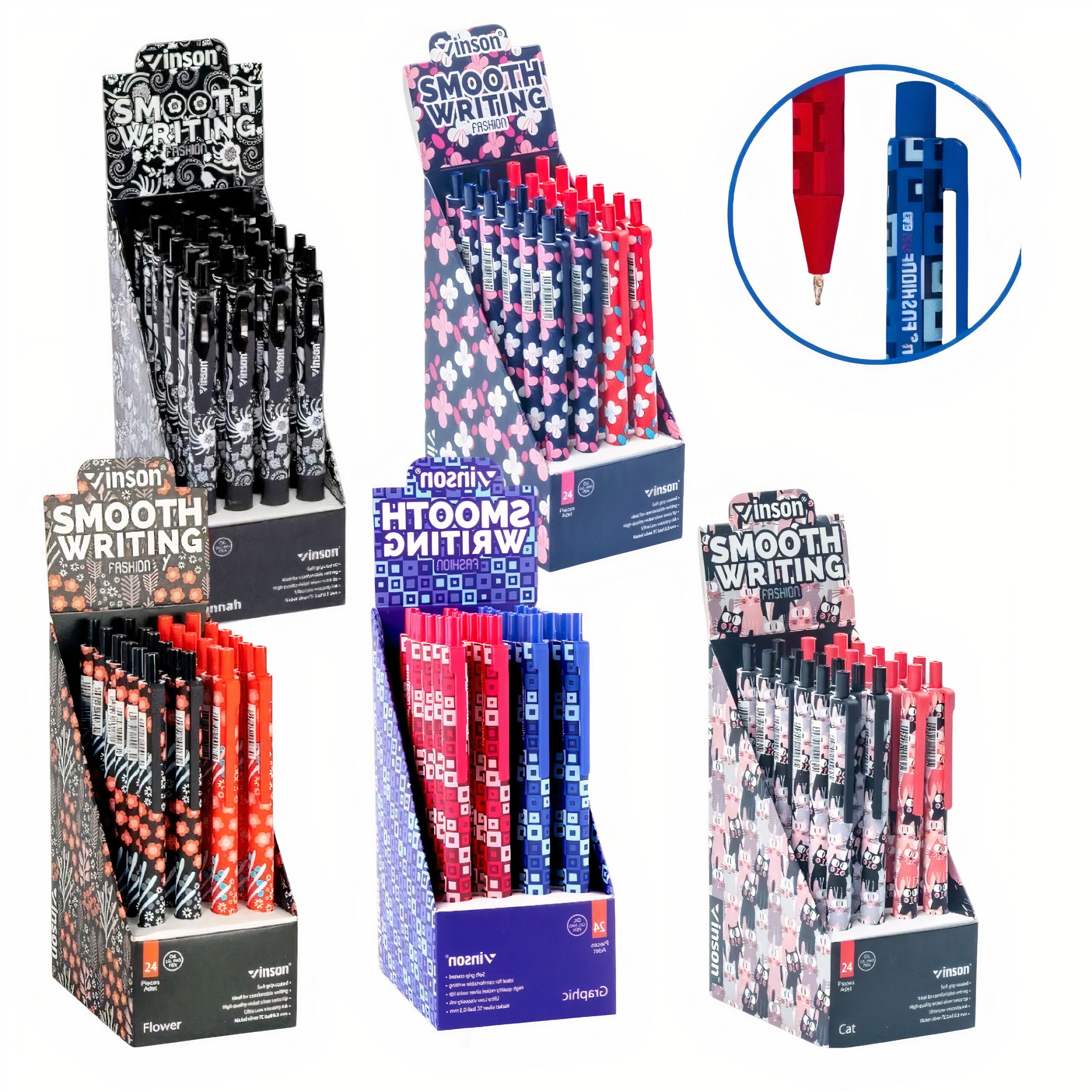 Pix cu Mecanism 24/set Vison, Diferite Modele Engros
