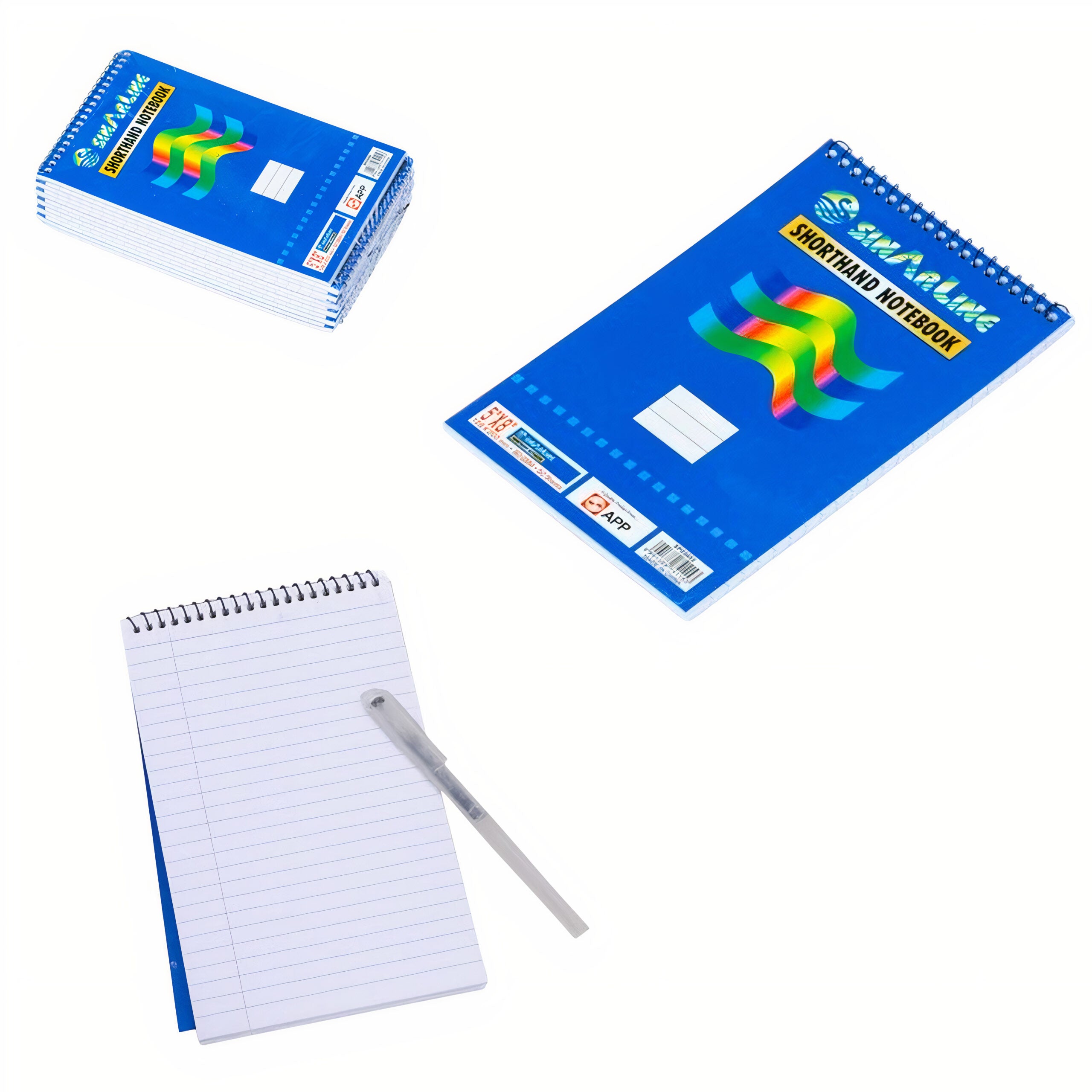 Carnetel 12/set cu Spirala, Dictando 20x13cm Notebook Engros