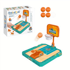 Joc de Baschet de Masă 25x30x23cm cu Coș si Catapulta, Model Interactiv pentru Copii Engros