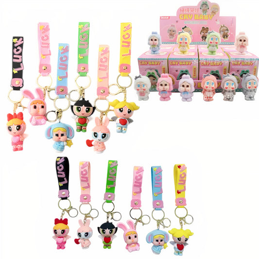Jucărie CryBaby Breloc 6cm, 12/set Random BlindBox Engros – Figurine Surpriză de Colecție​ Engros