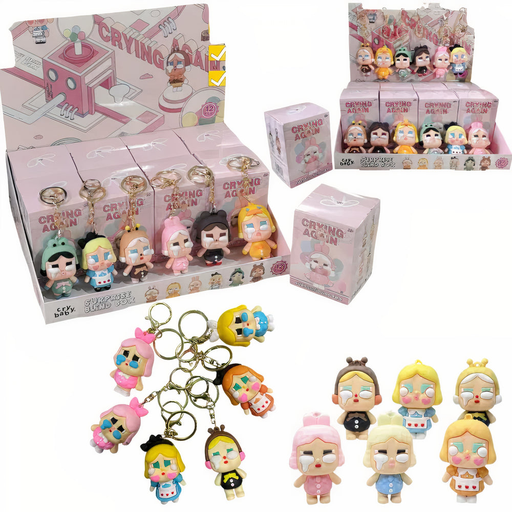 Jucărie CryBaby Breloc 6cm, 12/set Random BlindBox Engros – Figurine Surpriză de Colecție Engros